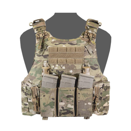 Warrior QRC DFP TEMP Quad Release Plate Carrier Combo with Detachable Triple 5.56 Elastic Open Mag Panel
