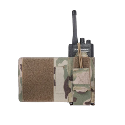 Warrior Laser Cut Wing Velcro Adjustable Radio Pouch Left Side MultiCam