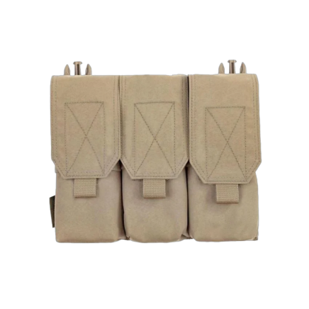 Warrior Detachable Triple Covered M4 Pouch Coyote Tan