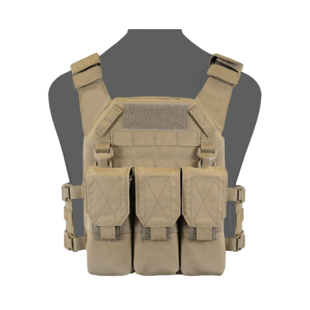 Warrior RPC DFP TM4 Recon Plate Carrier Combo with Detachable Triple 5.56 M4 Covered Mag Panel