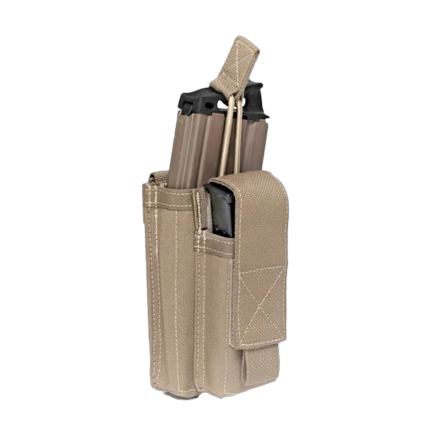 Warrior Single 5.56mm/9mm Mag Pouch Coyote Tan
