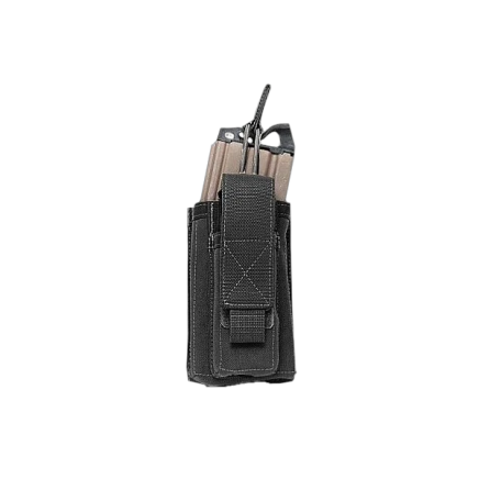 Warrior Single 5.56mm/9mm Mag Pouch Black