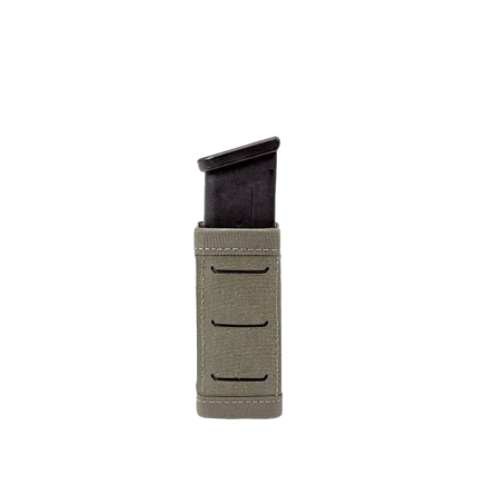 Warrior Laser Cut Single Snap Mag Pouch 9mm Short Ranger Green