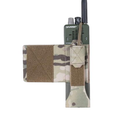 Warrior Laser Cut Wing Velcro MBITR / Harris Radio Pouch MultiCam